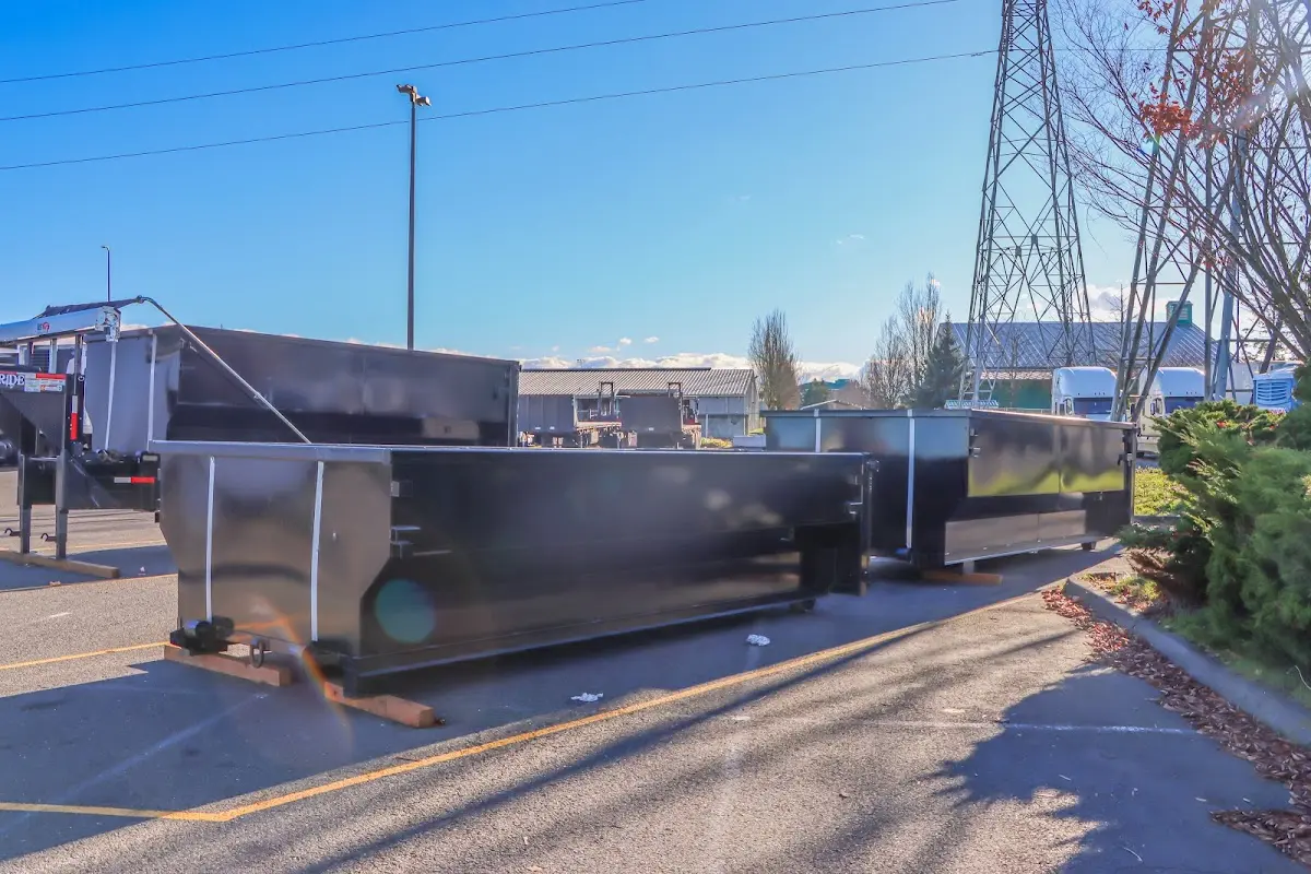 Roll-off dumpster ready for waste disposal at job site for Residential Dumpster Rental in Coronado